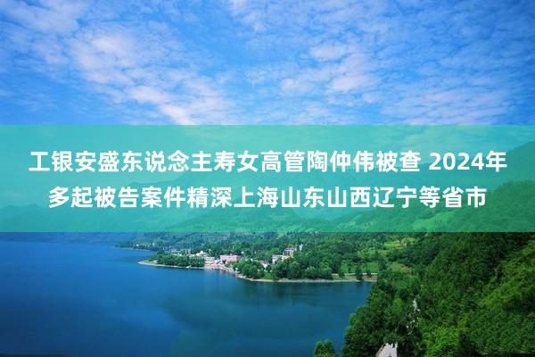 工银安盛东说念主寿女高管陶仲伟被查 2024年多起被告案件精深上海山东山西辽宁等省市