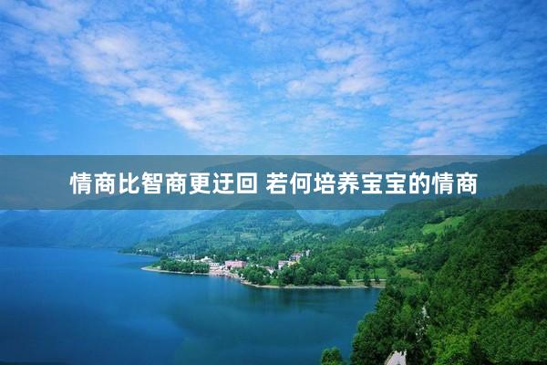 情商比智商更迂回 若何培养宝宝的情商