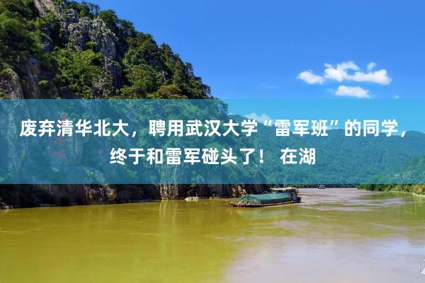 废弃清华北大，聘用武汉大学“雷军班”的同学，终于和雷军碰头了！ 在湖
