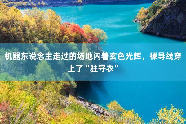 机器东说念主走过的场地闪着玄色光辉，裸导线穿上了“驻守衣”